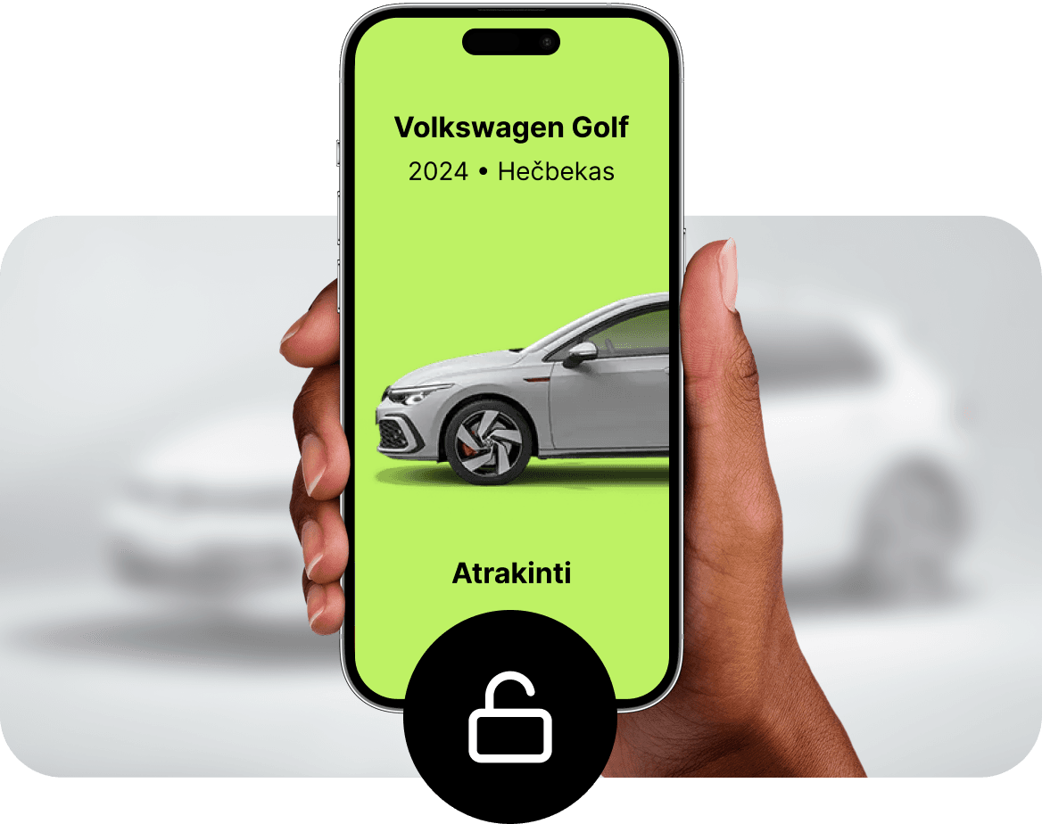 Atrakinkite automobilį per nuotolį ir mėgaukitės kelione